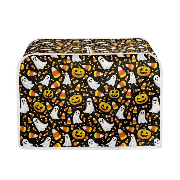 ZUXONGSY Ghost Pumpkin Toster Cover 2 Slice Soft Appliance Cover and Dust Cover Wide Slot with Top Hook Quilted Toaster Appliance Dust-Proof Cover Halloween Decor