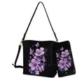 thumbnail image 1 of ZUXONGSY Hibiscus Flower Butterfly Print Large Bucket Bag Purse and Wallet Set for Women, Waterproof Crossbody Handbag with Leather Wallet for Dating Business, 1 of 4