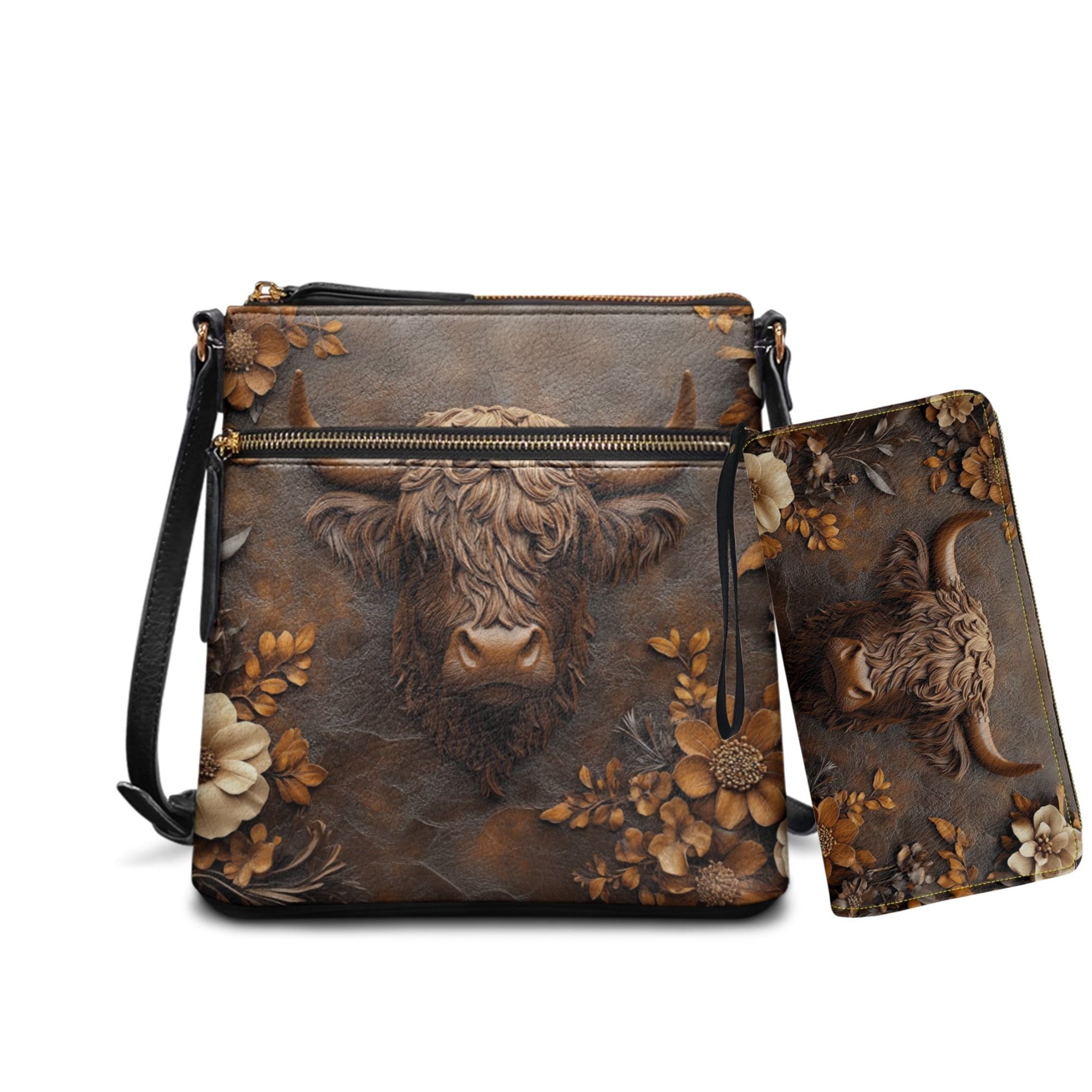 ZUXONGSY Chihuahua Dog Print Crossbody Bags Ladies Shoulder 