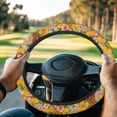 thumbnail image 1 of ZUXONGSY Hippie Flower Golf Cart Steering Wheel Cover Universal Auto Accessories Lightweight Golf Cart Steering Wheel Covers Club Car Protector Cover Gifts for Golfer Womens, 1 of 7