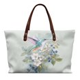 thumbnail image 1 of ZUXONGSY Hummingbird Flower Print Top Handle Bag for Women Waterproof Handle Handbag Fashion Shoulder Bag with Zipper for Shopping Work, 1 of 6