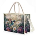 thumbnail image 1 of ZUXONGSY Hummingbird Flower Print Women’s Transparent Waterproof PVC Handbag, Oversize Lightweight Shoulder Tote with Top Handle and Zipper, Practical Shopper for Daily Commute, 1 of 7