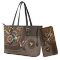 thumbnail image 1 of ZUXONGSY Hummingbird Sunflower Print Purse and Handbags Set for Women Leather Top Handle Shoulder Bag with Matching Wallet Satchel Purse Set Hobo Bag Clutch Slim Wallet for Shopping, 1 of 4
