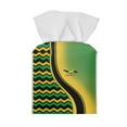 thumbnail image 1 of ZUXONGSY Jamaica Flag Square Tissue Box Covers 2 Pcs Modern PU Leather Tissue Box Holder Portable Facial Paper Organizer Dispenser Customized Printed Tissue Cover Stylish Home Decor, 1 of 7