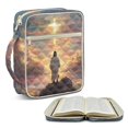 thumbnail image 1 of ZUXONGSY Jesus Cross Cloud Print Bible Case for Women Large Bible Holder Multifunctional Christian Tote Bag with Handle Handbag for Book Lover, 1 of 7