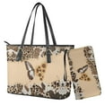 thumbnail image 1 of ZUXONGSY Leopard Butterfly Sunflower Print Handbag and Wallet Set Womens Purse and Wallet Set Lightweight Hobo Satchels Top Handle Tote Bag with Matching Clutch Purse, 1 of 4