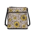 thumbnail image 1 of ZUXONGSY Leopard Butterfly Sunflower Print Leather Shoulder Bag for Women Fashion Shoulder Purse Bag Handbags Trendy Phone Wallet with Shoulder Strap for Outdoor Sports Business, 1 of 7