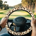 thumbnail image 1 of ZUXONGSY Leopard Print Golf Cart Steering Wheel Cover Universal Car Wheel Cover Easy to Use Golf Steering Wheel Protector Club Car Golf Cart Interior Decor Steering Wheel Accessories, 1 of 7