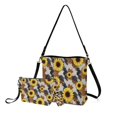 thumbnail image 1 of ZUXONGSY Leopard Sunflower Print Bucket Crossbody Bag with Multifunctional Cosmetic Bags and Lip Balm Gloss Holder for Women Shoulder Bag Set with Travel Toiletry Bag Keychains, 1 of 4
