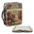 thumbnail image 1 of ZUXONGSY Lion Cross Print Quilted Bible Case for Women Bible Bag Stylish Handbag with Multiple Pockets Carrying Book Case for Religious, 1 of 7