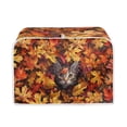 thumbnail image 1 of ZUXONGSY Maple Leaf Cat Toster Cover 2 Slice Toaster Oven Covers Dustproof Cover Wide Slot Compatible with Most 2-Slice Toasters Anti Fingerprints Fall Thanksgiving Decor, 1 of 7