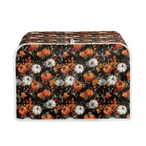 ZUXONGSY Maple Leaf Pumpkin Toaster Cover 2 Slice Bread Maker Cover Dustproof Cover Wide Slot Quilted Toaster Appliance Dust-Proof Cover Anti Scratch Fall Thanksgiving Decor