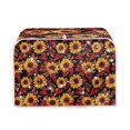 thumbnail image 1 of ZUXONGSY Mapple Leaves Sunflower Toster Cover 4 Slice Toaster Appliance Dust Cover Soft Appliance Cover Wide Slot Lightweight Bread Maker Cover Fall Decor Kitchen Accessories, 1 of 7