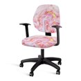 thumbnail image 1 of ZUXONGSY Marble Print Office Chair Cover 2 Pieces Spandex Chair Protector Cover Computer Chair Seat Cushion Cover with Elastic Bands Backrest Slipcovers for Women Men, 1 of 7