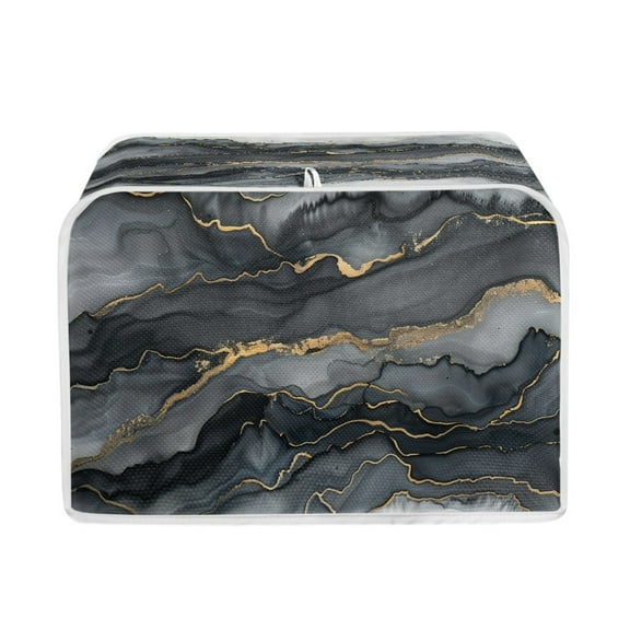 ZUXONGSY Marble Print Toaster Cover 2 Slice Toaster Dust Cover Wide Slot Fingerprint Protection Compatible with Most 2-Slice Toasters Home Lightweight Kitchen Decor