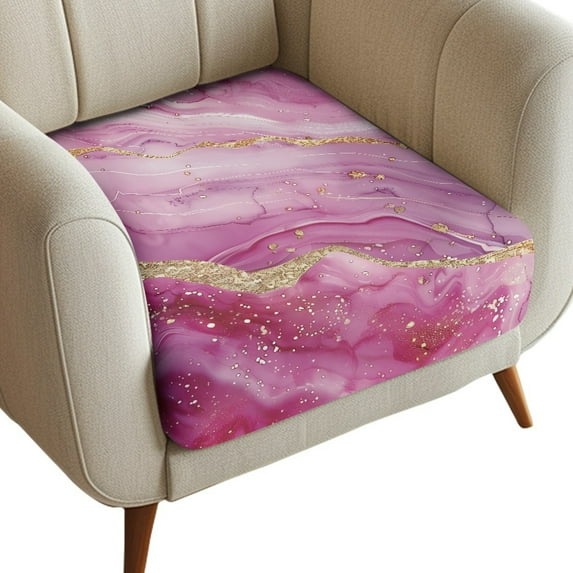 ZUXONGSY Marble Stripes Sofa Cushion Covers Couch Cushion Protector Covers 1 Seater Armchair Cushion Cover Replacement Sofa Cushion Dust Cover Gifts for Friends and Family