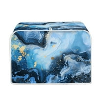 ZUXONGSY Marble Stripes Toaster Cover 2 Slice Bread Maker Cover Toaster Dust Cover Wide Slot Universal Size Microwave Oven Dustproof Cover Anti Fingerprints Kitchen Decor