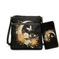 thumbnail image 1 of ZUXONGSY Moon Flower Butterfly Print Purse Women Crossbody Bag Set 2pcs Soft Leather Shoulder Bag with Long Wallet Ladies Handbag with Zipper Pockets for Travel Shopping Party Waterproof, 1 of 5