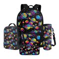 thumbnail image 1 of ZUXONGSY Painted Galaxy Planet Print Kids Backpack Elementary School Bag with Lunch Bag Pencil Case and Water Bottle Holder 4 In 1 Set Middle High School Bookbag Students Child Schoolbag, 1 of 6