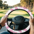 thumbnail image 1 of ZUXONGSY Pink Cow Print Golf Cart Steering Wheel Cover Car Interior Accessories Universal Club Car Steering Wheel Cover Feels Good in Handling Steering Wheel Cover Gifts for Women Girls, 1 of 7