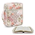 thumbnail image 1 of ZUXONGSY Pink Cross Rose Print Quilted Bible Cover Case for Women Portable Bible Bag Multifunctional Christian Gift with Pen Holder Handbag for Essentials, 1 of 7