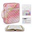 thumbnail image 1 of ZUXONGSY Pink Marble Print Bible Cover for Women Quilted Bible Carrying Case Stylish ChuZU Bag with Tabs & Pen Slots Christian Gift for ChuZU, Essentials, 1 of 7