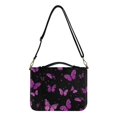 thumbnail image 1 of ZUXONGSY Purple Butterfly Print Bible Cover for Women Men PU Leather Bible Case with Handle Large Bible Bag Multifunctional Bible Carrier for Church Religious, XL, 1 of 7