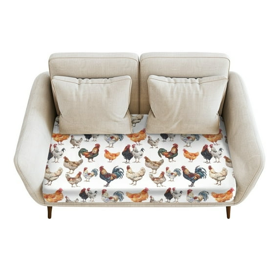 ZUXONGSY Rooster Couch Cushion Covers Sofa Cushion Protector Cover Cushion Cover Individual Sofa Cushion Cover Stretchable Furniture Covers for Women Gifts for Women Friends 2 Seater