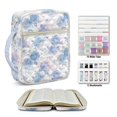 thumbnail image 1 of ZUXONGSY Rose Print Bible Case for Women Quilted Bible Cover Portable ChuZU Bag with Tabs & Durable Handle Christian Tote Bag for Daily Use, ChuZU, 1 of 8