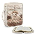 thumbnail image 1 of ZUXONGSY Rose Sheep Cross Print Bible Cover Case for Women Quilted Bible Protector Large ChuZU Bag with Pen Holder Carrying Book Case for Religious, 1 of 7