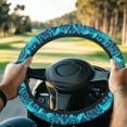 thumbnail image 1 of ZUXONGSY Sea Turtle Pattern Golf Cart Steering Wheel Cover Auto Wheel Cover Golf Cart Steering Wheel Protector Cover Interior Decor Steering Wheel Accessories Universal Fit 13-14 Inch Car, 1 of 7