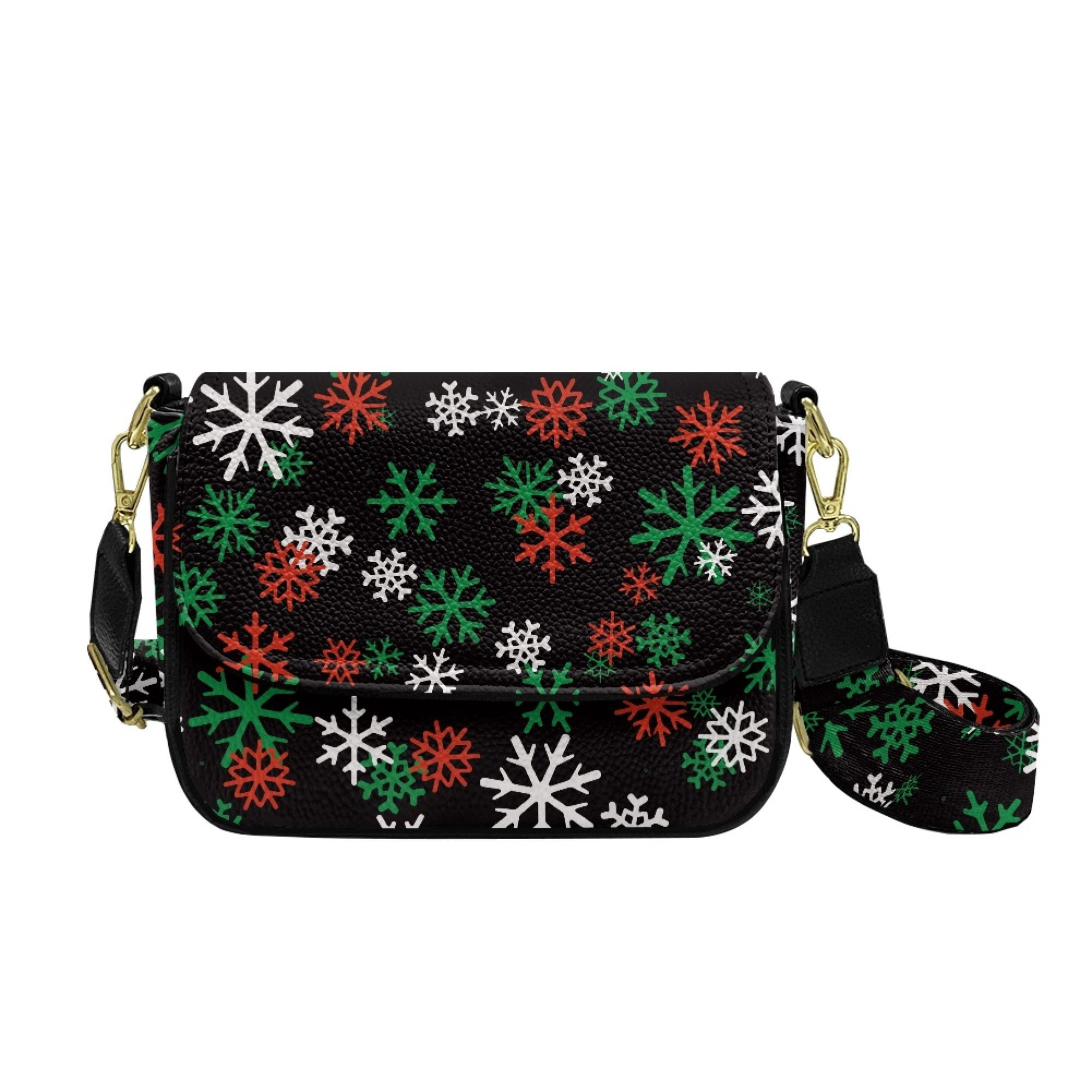 ZUXONGSY Snowflake Print Shoulder Bag for Women Trendy Crossbody Purse Fashion Satchel with Adjustable Wide Strap for Working Dating