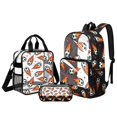 thumbnail image 1 of ZUXONGSY Soccer Print sStadium Approved Clear Backpack Set, 3 Piece Heavy Duty Transparent Bags with Lunch Bag & Pencil Case, for Concerts, Sports, Work, School, 1 of 5