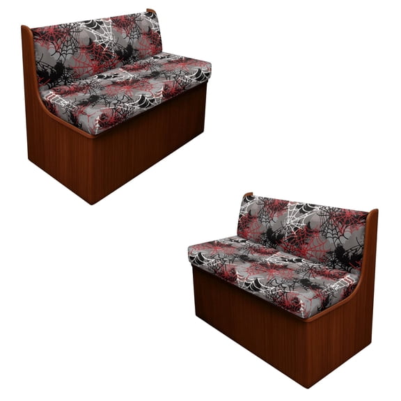 ZUXONGSY Spider Web Print 4 Pcs RV Dinette Cushion Covers Comfortable RV Couch Cover Stretch Sofa Furniture Protector Loveseat Chair Cover Halloween Decor for RV Camper Car Bench