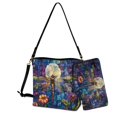 thumbnail image 1 of ZUXONGSY Stained Glass Dragonfly Daisy Flower Print Leather Crossbody Hobo Purses for Women Lightweight Shoulder Handbags with 2 Straps Large Bucket Tote Satchel Bag for Daily Use Shopping, 1 of 4