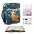thumbnail image 1 of ZUXONGSY Starry Night Cat Print Elegant Quilted Bible Tote for Women - Large Carrying Case with Zipper Closure & Sturdy Handles, Gift for Bible Study & ChuZU, 1 of 7
