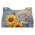 thumbnail image 1 of ZUXONGSY Sunflower Bird Tissue Box Cover 2 Packs Rectangular Tissue Boxes Covers with Buckle PU Leather Tissue Box Waterproof Tissue Case Bag Organizer for Table, Dresser, Countertop, 1 of 7