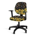 thumbnail image 1 of ZUXONGSY Sunflower Butterfly Office Chair Cover 2 Pieces Desk Chair Slipcovers Comfortable Computer Chair Backrest and Cushion Seat Cover Suitable for Gaming Chairs Desk Chairs, 1 of 7