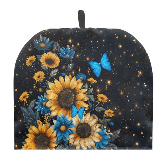 ZUXONGSY Sunflower Butterfly Tea Cozy for Teapot Tea Kettle Cover with Hanging Loop Teapots Dust Covers Teapot Protective Washable for Home Table Restaurant Decorative Accessories