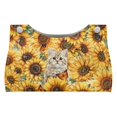 thumbnail image 1 of ZUXONGSY Sunflower Cat Tissue Box Covers 2 Pieces PU Leather Household Tissue Holder with Buckle Rectangular Stylish Tissue Box Cover Match Most Tissue Boxes Elegant Tissue Box Home Decor, 1 of 7