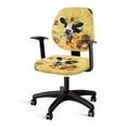 thumbnail image 1 of ZUXONGSY Sunflower Cow Desk Chair Cover 2 Pack Stretch Rotating Chair Slipcover with Elastic Edge Exquisite Chair Protector Easy to Install and Clean Slipcovers for Women Men, 1 of 7