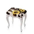 thumbnail image 1 of ZUXONGSY Sunflower Cow Pattern Stool Covers Rectangle 2 Pcs Counter Stool Covers with Elastic Bands Stretch to Fit Stool Covers Vanity Stool Cover for Wooden Metal Bench Home Decor, 1 of 7