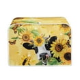 thumbnail image 1 of ZUXONGSY Sunflower Cow Toaster Cover 4 Slice Appliance Dust-Proof Cover Wide Slot for Kitchen Small Appliance Dust Cover and Fingerprint Protection Women Gift Kitchen Decor, 1 of 7