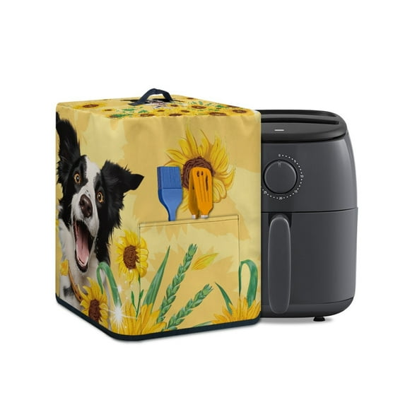 ZUXONGSY Sunflower German Shepherd Air Fryer Cover Instant Pot Pressure Cooker Cover with Top Handle Rice Cooker and Air Fryer Insulated Protective Cover Washable Indoor Decoration