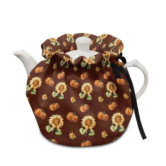 ZUXONGSY Sunflower Pumpkin Tea Cosy for Small Teapot Tea Cosy with Elastic Band Drawstring Insulated Tea Cozy Not Easy to Pilling And Fade for Home Table Restaurant Decorative Accessories