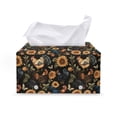 thumbnail image 1 of ZUXONGSY Sunflower Rooster Tissue Box Cover Leather Tissue Box Cover Rectangle with Snap Button PU Leather Household Tissue Holder Lightweight Tissue Box for Business Trip, 1 of 7