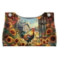 thumbnail image 1 of ZUXONGSY Sunflower Rooster Tissue Box Covers PU Leather Household Tissue Holder with Snap Button Decorative Rectangular Tissue Box Covers Wear Resistant Accessories Decor, 1 of 7