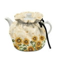 thumbnail image 1 of ZUXONGSY Sunflower Tea Cosy for Small Teapot Tea Pots Cosy with Elastic Band Tea Pot Cover Insulation Breakfast Warmer Tea Pot Stain Resistant Cover Soft Fabric for Home Kitchen, 1 of 6