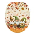 thumbnail image 1 of ZUXONGSY Thanksgiving Maple Leaf Toilet Lid Dust Cover Restrooms Toilet Cover Decorative Covers with Elastic Edge Machine Washable Elongated Toilet Cover Easy to Install Home Decor, 1 of 6