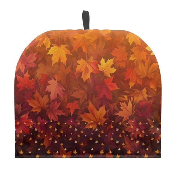 ZUXONGSY Thansgiving Maple Leaf Tea Cozy for Teapot Kettle Protective with Hanging Ring Warming Tea Kettle Quilt Insulation and Keep Tea Warm for Home Kitchen Tea Party Table Decor